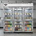 Thumbnail image #3 for Continental Refrigerator 3FNGDHD Three-Section Full-Height Display Freezer with Half Glass Doors