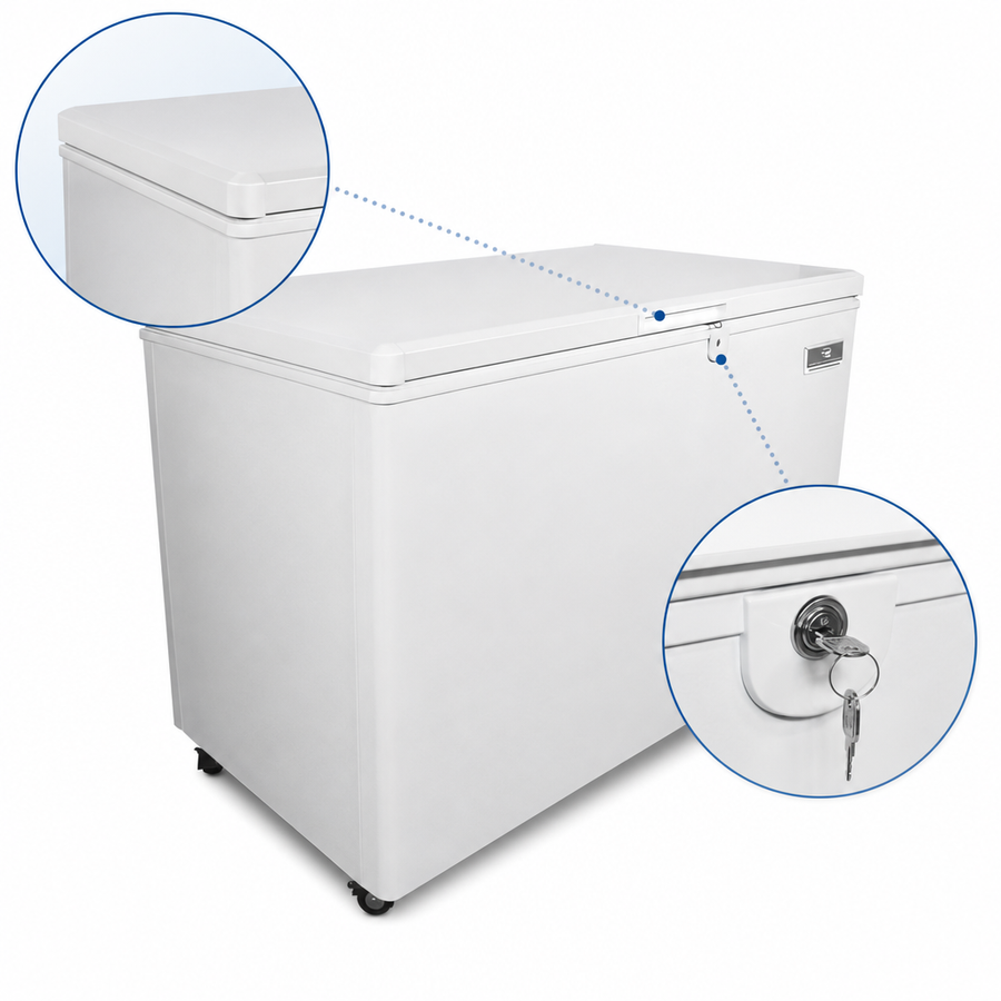 Foamed Solid Lid with Lock
