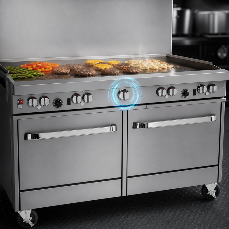 Product image #4 for Southbend Ultimate 60-Inch Gas Restaurant Range with 48-Inch Griddle, Convection Oven and Cabinet Base
