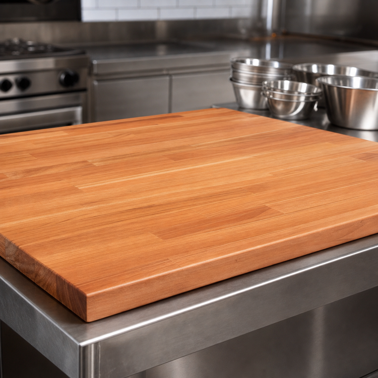 Product image #4 for John Boos Boos Block American Cherry Blended Edge Grain Kitchen Countertop, 60 x 27 x 1-1/2 Inch, Penetrating Oil Finish