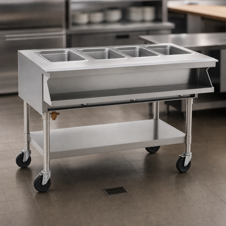 Product image #4 for Eagle Group Portable Electric Sealed Well Hot Food Table, 66-Inch Open Base, 4 Wells
