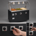 Thumbnail image #4 for 2-Series Affordable Portable 3-Well Mobile Hot Food Station with Open Storage Base and Buffet Breath Guard, 120V