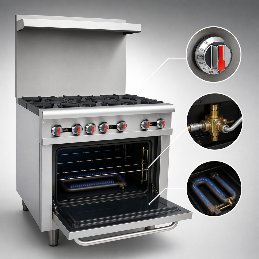 Thermostat-Controlled Standard Oven