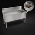 Thumbnail image #4 for Advance Tabco Prestige Supreme 42-Inch Stainless Steel Bar Ice Chest with 10-Circuit Cold Plate and Right-Side Bottle Rack