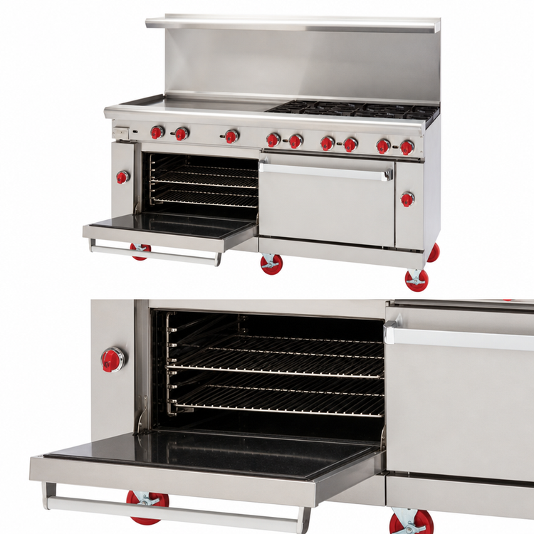 Product image #4 for American Range ARGF-36G-C Green Flame 36-Inch Gas Griddle Range with Convection Oven Base