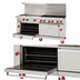 Thumbnail image #4 for American Range ARGF-36G-C Green Flame 36-Inch Gas Griddle Range with Convection Oven Base