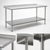 Thumbnail image #4 for Eagle Group BlendPort Deluxe Series Stainless Steel Work Table with Adjustable Undershelf, 84W x 24D