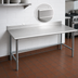 Thumbnail image #4 for Eagle Deluxe Series 108 Inch x 36 Inch Stainless Steel Work Table with 4-1/2 Inch Backsplash