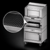 Thumbnail image #4 for Vulcan V Series Heavy Duty 36-Inch Gas Upright Broiler with Cabinet Base and Warming Oven