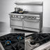 Thumbnail image #4 for Southbend S-Series 60-Inch Gas Restaurant Range with 2 Open Burners, 48-Inch Thermostatic Griddle, Convection Oven and Standard Oven