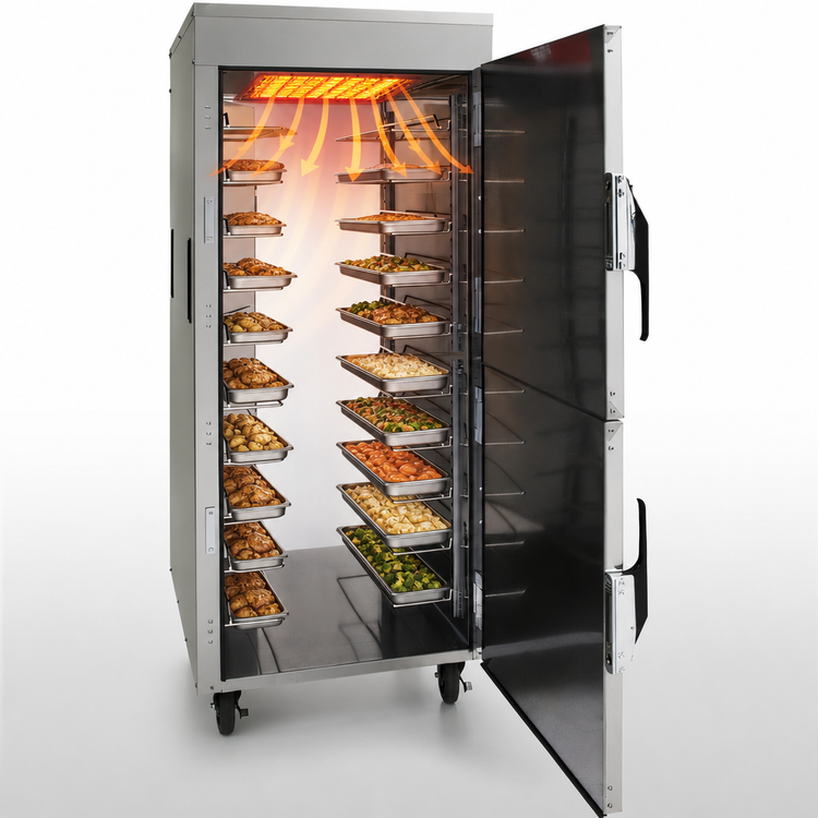 Product image #5 for Vulcan VPT18 Heated Pass-Thru Mobile Holding and Transport Cabinet, 18 Full-Size Sheet Pan / 36 Full-Size Hotel Pan Capacity