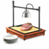 Thumbnail image #4 for Cal-Mil Cut-Mate Westport Countertop Unheated Carving Station with Heat Lamp Bracket, 22 x 18 x 4 Inches