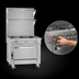 Thumbnail image #4 for Southbend Platinum Heavy Duty 32-Inch Gas Range with 2 Uniform Hot Tops and Cabinet Base