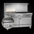 Thumbnail image #4 for Southbend (Middleby) Ultimate 4603AC-3T 60-Inch Commercial Gas Range with 4 Open Burners, 36-Inch Thermostatic Griddle, Convection Oven
