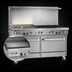 Thumbnail image #4 for Southbend Ultimate 60-Inch Commercial Gas Range with 4 Star Burners, 36-Inch Griddle, Convection Oven and Cabinet Base