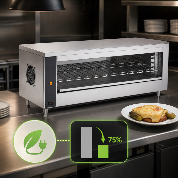Product image #4 for Vollrath 35-Inch Countertop Plate-Activated Cheese Melter/Finishing Oven, 208V