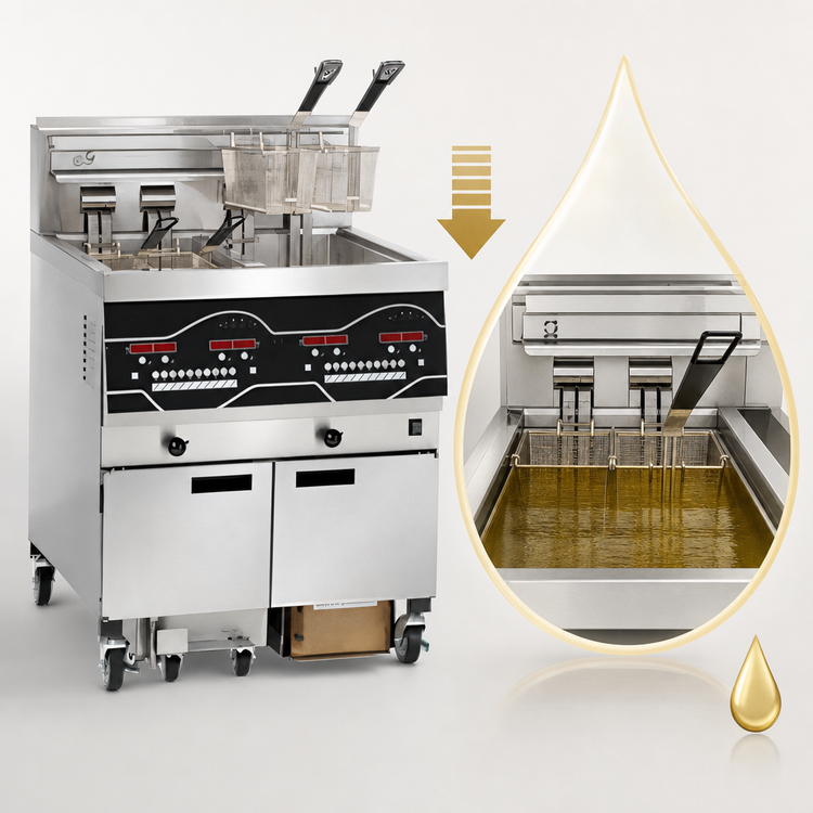 Product image #4 for Henny Penny Evolution Elite 2-Well Electric Open Fryer, 30 lb. Per Vat, Stainless Steel