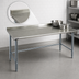 Thumbnail image #4 for Deluxe Series Stainless Steel Work Table, 84 x 30 Inch, 1-1/2 Inch Rear Up-Turn, Galvanized Base