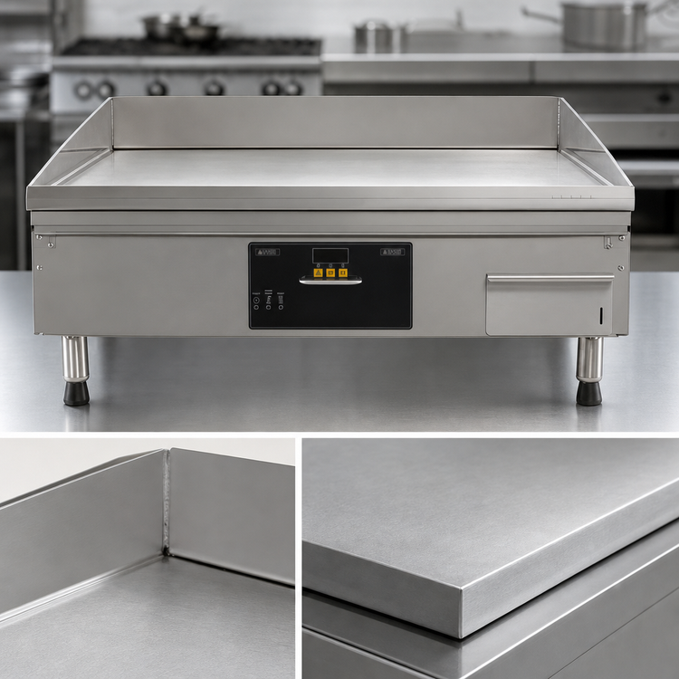 Product image #4 for AccuSteam 48-Inch x 24-Inch Countertop Electric Steam-Heated Griddle, 240V, 3-Phase, 14.25 kW