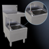 Thumbnail image #4 for Glastender 18-Inch Underbar Wet Waste Sink with Drainboard Top