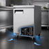 Thumbnail image #5 for Juneau 1-Section Undercounter Reach-In Refrigerator, 27-Inch Wide, 3.4 Cu. Ft., Solid Hinged Door