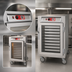 Thumbnail image #4 for Metro C5 6 Series Mobile Half-Height Insulated Heated Holding Cabinet with Clear Glass Doors, 17-Pan Capacity