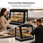 Thumbnail image #4 for Admiral Craft Equipment Corp. HD-26 26-Inch Countertop Electric Heated Food Display Case with 3 Adjustable Shelves