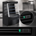 Thumbnail image #4 for Omcan 36-Inch Black Open Refrigerated Display Case Merchandiser, 13.77 Cu. Ft., Self-Contained, 110V
