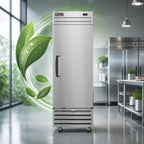 Thumbnail image #4 for Hoshizaki Economy EF1A-FS One-Section Reach-In Freezer, 17.74 Cu. Ft., Bottom-Mounted, Solid Door, ENERGY STAR