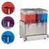 Thumbnail image #4 for Crathco Simplicity Bubbler Triple Combo Pre-Mix Cold Beverage Dispenser with 3 Clear Plastic Bowls, 120V