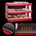 Thumbnail image #4 for Hatco Glo-Ray Designer Horizontal Countertop Hot Food Display Warmer, 39-Inch, Dual Shelf