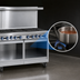 Thumbnail image #4 for Imperial Pro Series 48-Inch Gas Restaurant Range with 8 Open Burners, Convection Oven and Open Cabinet