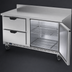 Thumbnail image #4 for Beverage-Air 60-Inch Two-Section Worktop Refrigerator with 1 Door, 2 Drawers, and Foamed-In-Place Backsplash