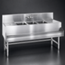 Thumbnail image #4 for Spec-Bar Three-Compartment Underbar Sink Unit with Double-Hinged Faucet, 36 x 24 Inches, 304 Stainless Steel