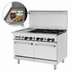 Thumbnail image #4 for Turbo Air Bake Tech Innovation Radiance 48-Inch Commercial Gas Range with 6 Open Burners, 12-Inch Griddle and 2 Standard Ovens