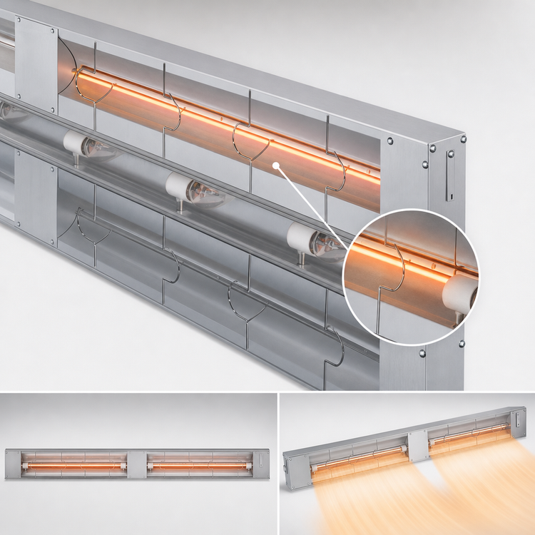 Product image #4 for Hatco Glo-Ray 54-Inch Lighted Infrared Strip Heater