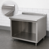 Thumbnail image #4 for Advance Tabco 144-Inch x 36-Inch Stainless Steel Underbar Work Table with Open Front Cabinet Base and 1-1/2-Inch Rear Up-Turn