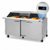 Thumbnail image #4 for Turbo Air PRO Series 2-Section Mega Top Sandwich/Salad Prep Table with Slide-Back Lid, 30-Pan, 72-5/8-Inch Wide