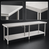 Thumbnail image #4 for Eagle Spec-Master 108-Inch x 24-Inch 14-Gauge Stainless Steel Work Table with Adjustable Galvanized Undershelf