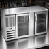 Thumbnail image #4 for Beverage-Air BB58HC-G-S 58-Inch Two-Section Glass Door Back Bar Refrigerator
