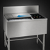 Thumbnail image #4 for Spec-Bar Underbar Combo Ice Bin/Bottle Unit with Left Bottle Compartment, 36 x 24 Inches, 85 lb. Ice Capacity