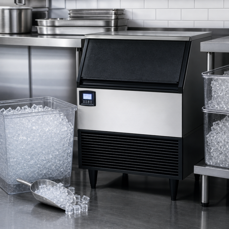 Product image #4 for Maxx Ice MIM320N Digital Undercounter Full Dice Ice Maker With 100 lb Bin