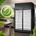 Thumbnail image #4 for True 2-Section Medium Temperature Glass Door Merchandiser Refrigerator