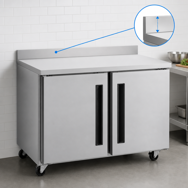 Product image #4 for Traulsen Centerline Compact 2-Section 48-Inch Undercounter Worktop Freezer with Solid Doors