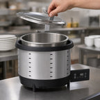 Thumbnail image #5 for Vollrath Mirage® 74701D 7-Qt Drop-In Dry-Operation Induction Rethermalizer with Hinged Cover and Digital Controls