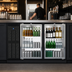 Thumbnail image #4 for Continental Refrigerator BB59SNGDPT Shallow Depth Pass-Thru Back Bar Cooler with Glass Doors
