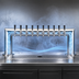 Thumbnail image #4 for Micro Matic Pass-Thru Countertop Glycol-Cooled 2-Column Draft Beer Tower with 10 Stainless Steel Faucets