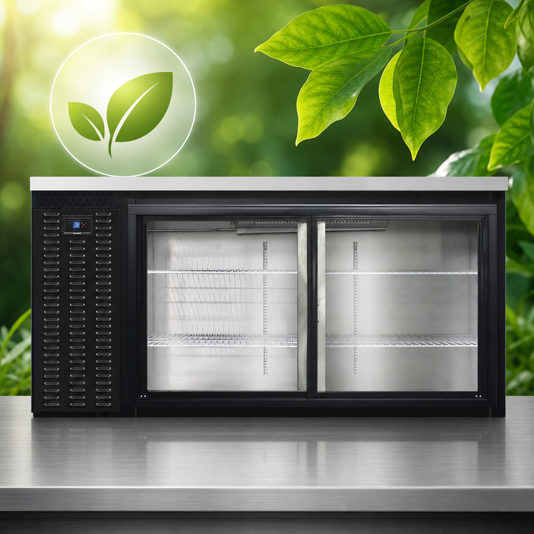 Product image #4 for Continental Refrigerator BB69SNSGD 69" Shallow Depth Back Bar Cooler with Sliding Glass Glass Doors