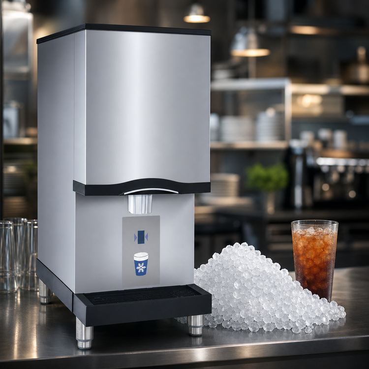 Product image #4 for Manitowoc Countertop Nugget Ice Maker and Water Dispenser, 16-1/4 Inch Wide, Air-Cooled, 315 lb/24 Hr, 10 lb Bin