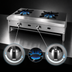 Thumbnail image #4 for Supreme 24-Inch Countertop Gas Hot Plate with 2 Open Burners, Stainless Steel